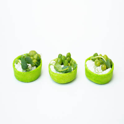 tartlet with edamame beans 25 pcs
